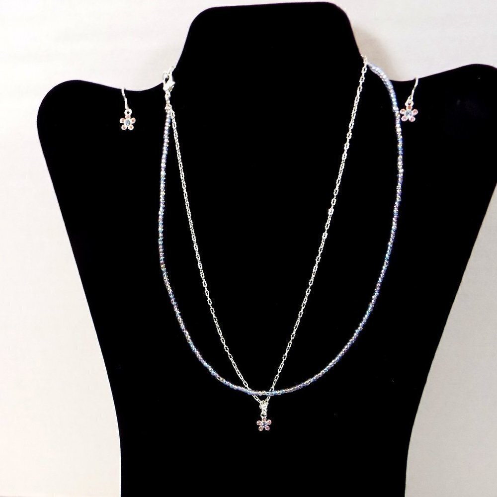 Hsn Designer 1928 Necklace & Earrings 3 Piece Set